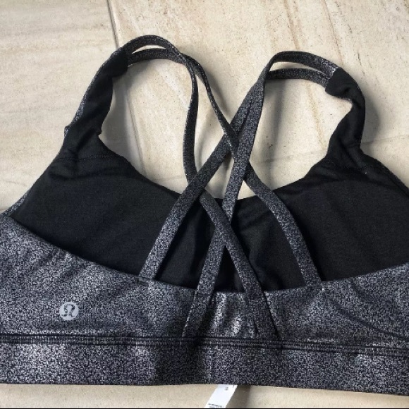 NWT lululemon energy bra luminosity foil print - Picture 4 of 5